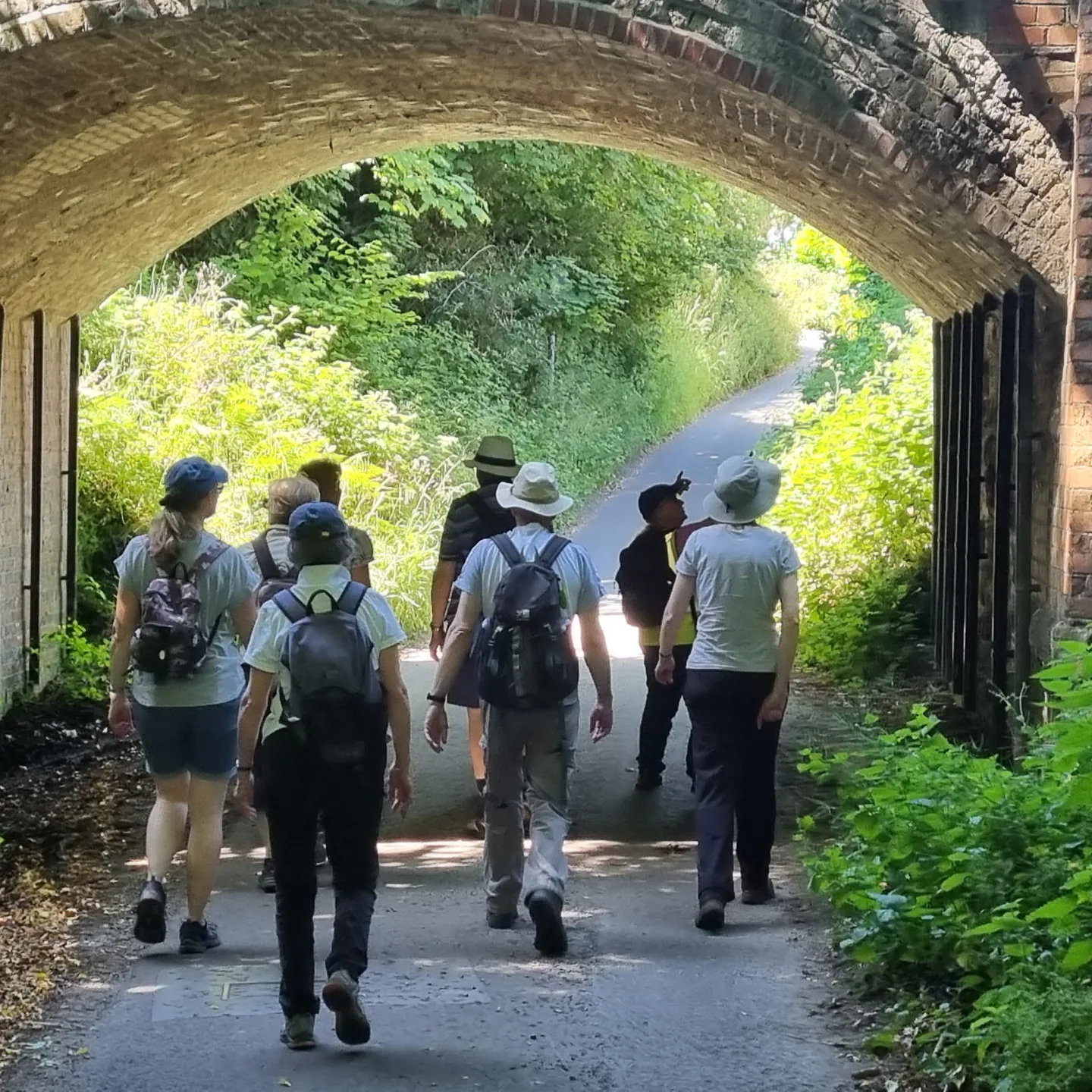 Walking along the holloway