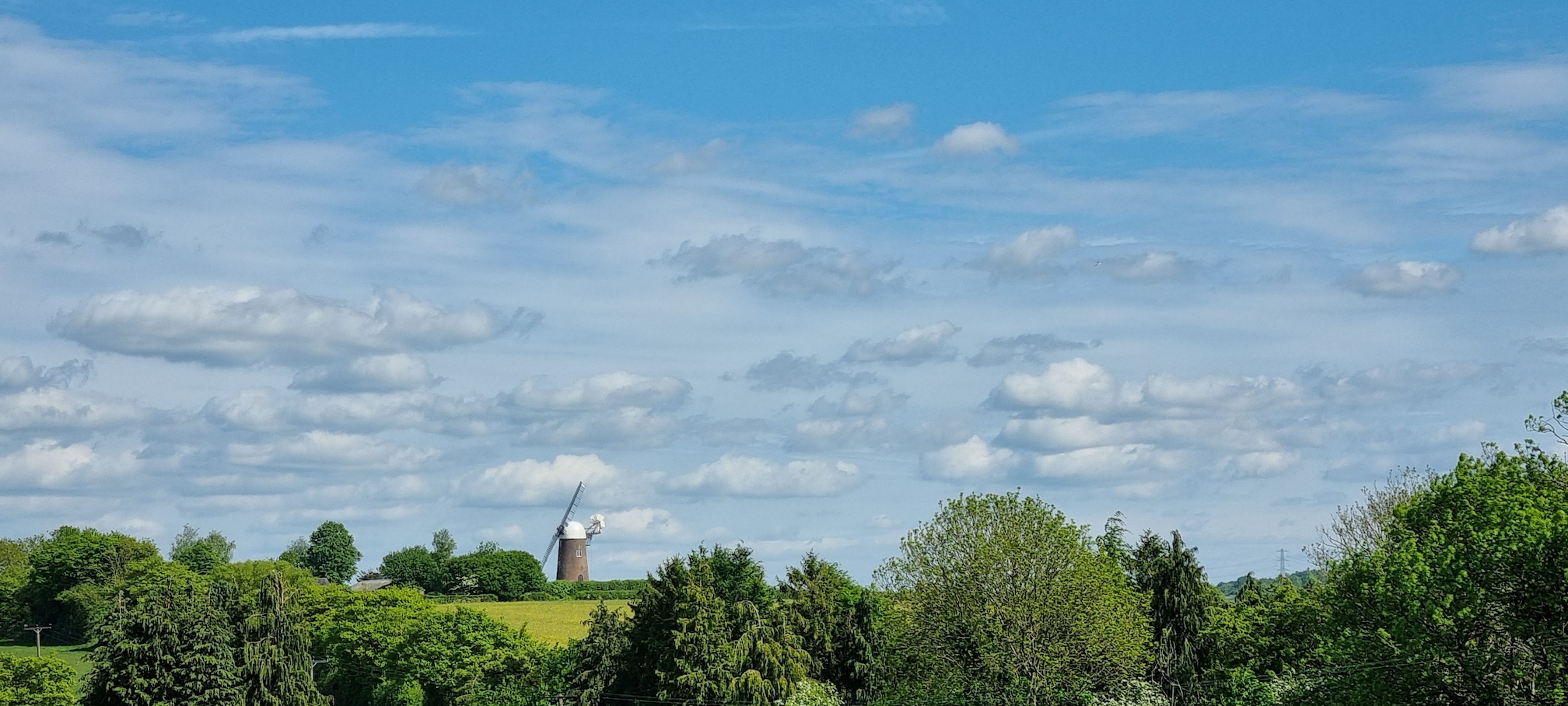 Wilton Windmill in the distance