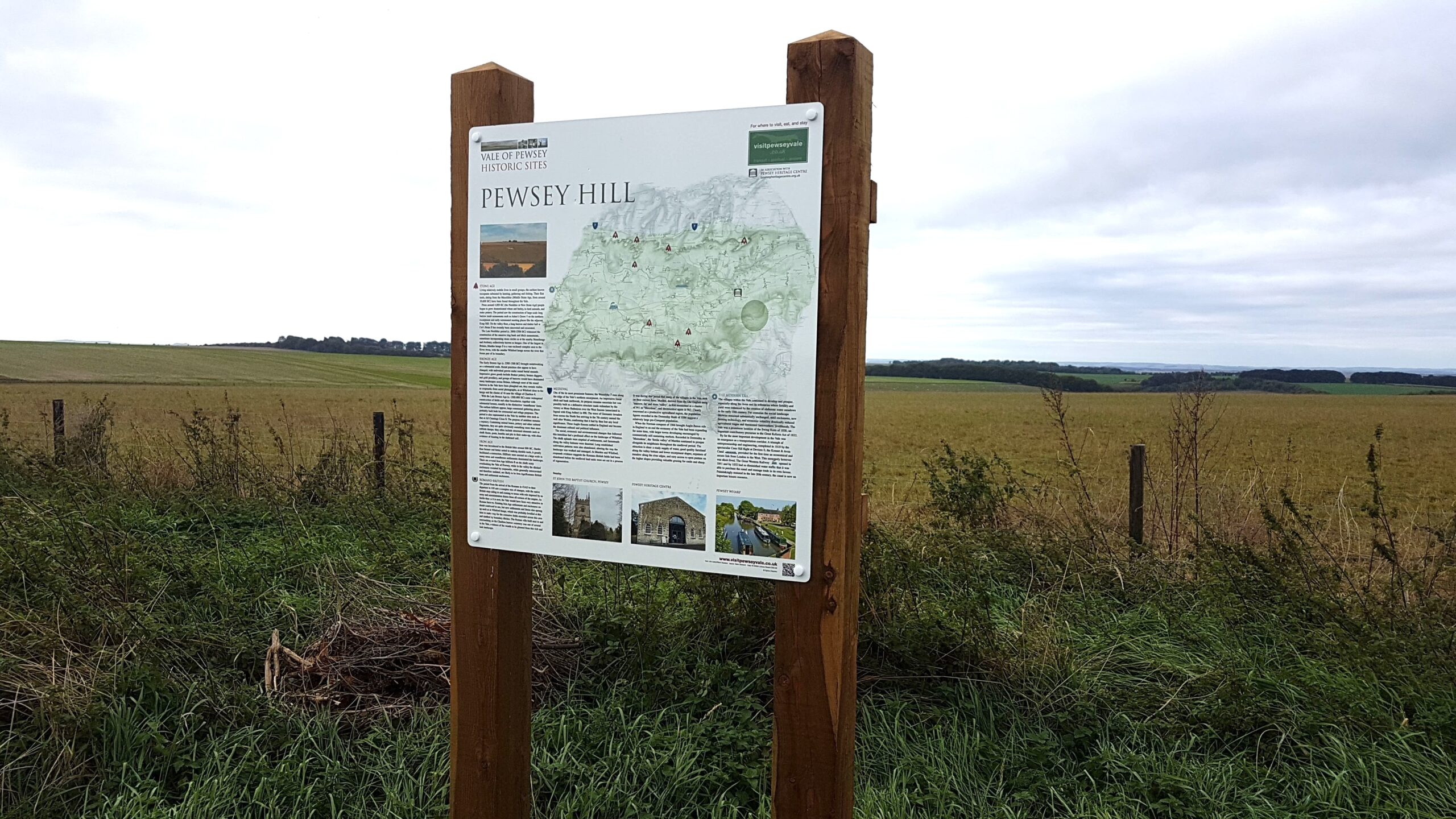 Visitor Information Pewsey Hill Information Board